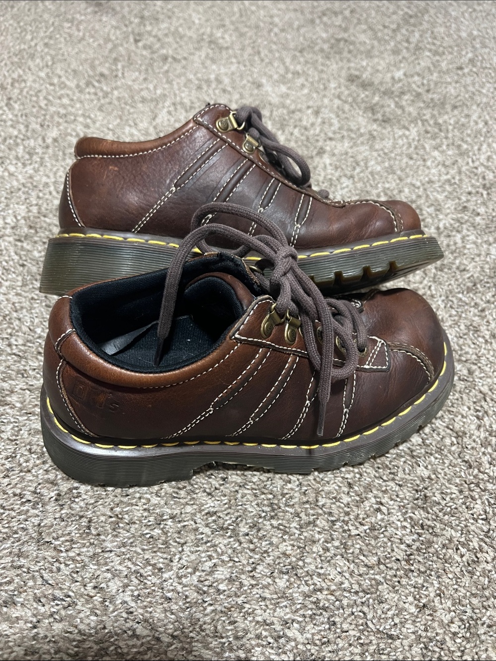Y2K Dr Martens 9764 Brown Leather Chucky Oxfords - Picture 5 of 6